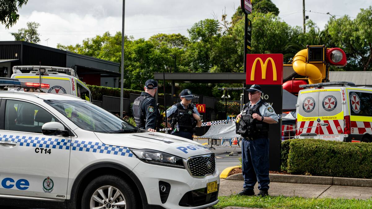 A NSW Ambulance paramedic has died in hospital after a stabbing at a Sydney McDonald's carpark. Picture by Flavio Brancaleone/AAP. 