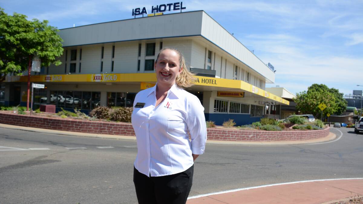 EXCITED: Isa Hotel general manager Rachael McCarthy believes the Keno winner is a local. Photo: Chris Burns. 