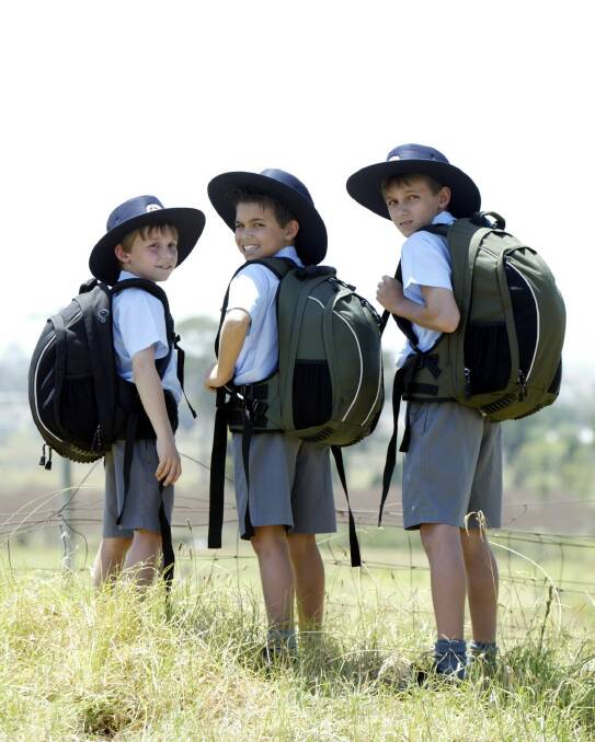 GET IT RIGHT: Jimboomba chiropractor Paul Mellish talks about the importance of making sure your child's backpack isn't too heavy. 