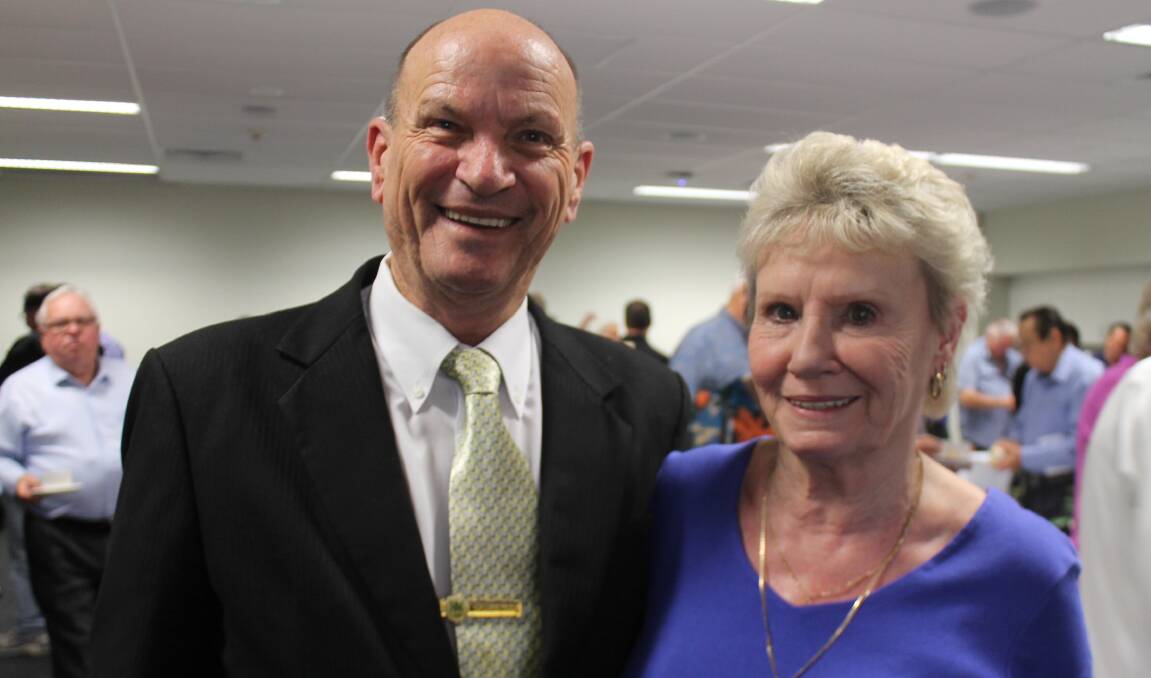 Division Five Councillor Graham Able with wife Margaret at a farewell morning tea on Wednesday.