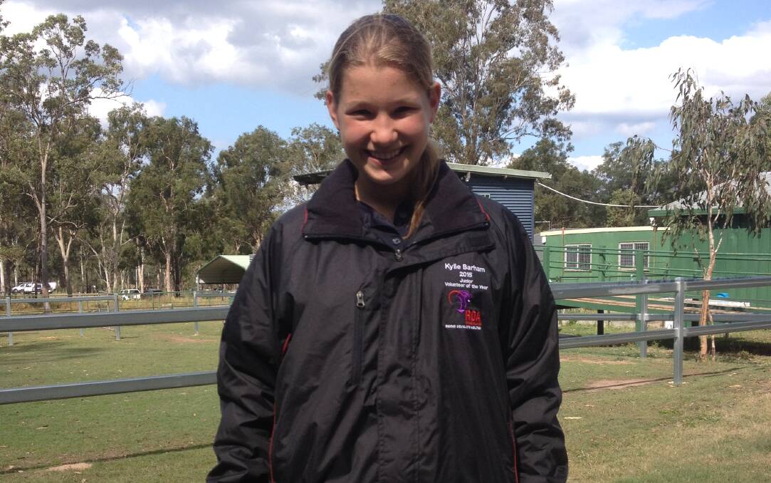 North Maclean teenager Kylie Barham, pictured at the Riding for the Disabled's Crowson Park grounds, is the 2015 RDA Junior Volunteer of the Year.
