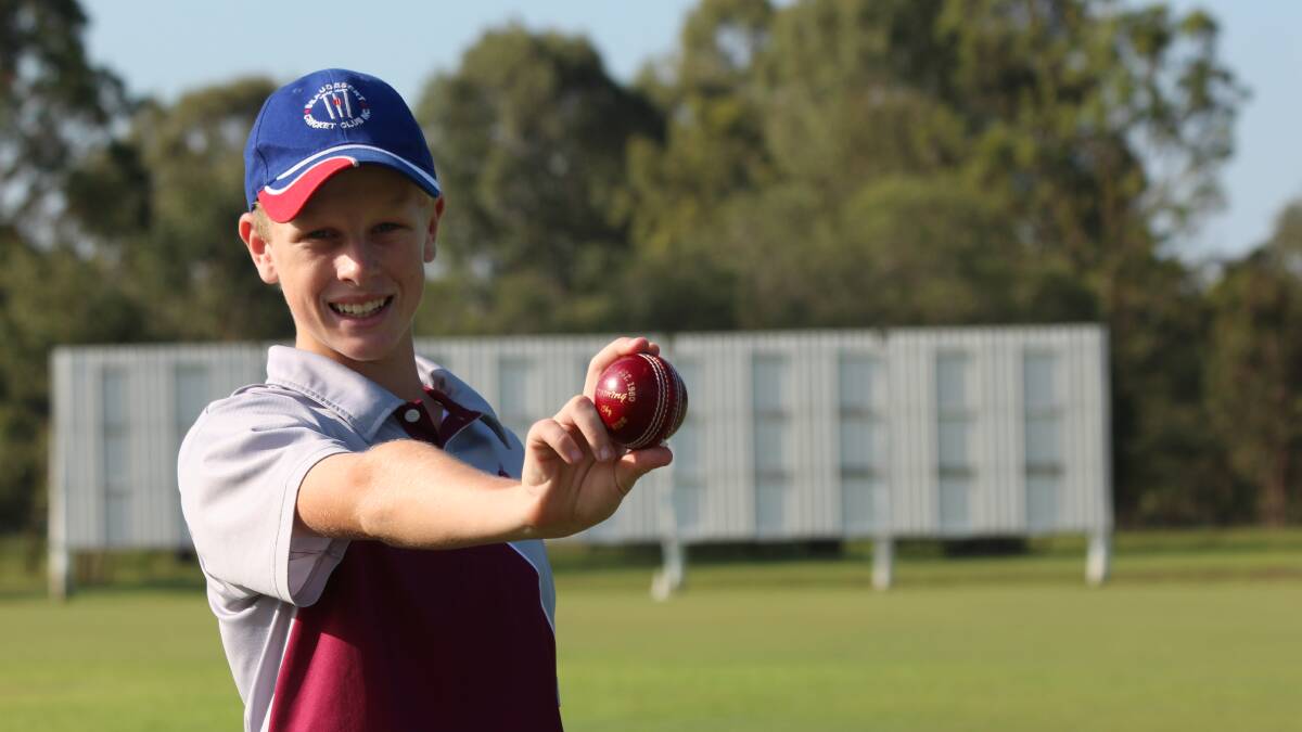 Next big thing: Josh Creevey, 14, has been chosen in the Queensland Country Cricket Squad after impressive batting and bowling performances for Beaudesert Cricket Club. 