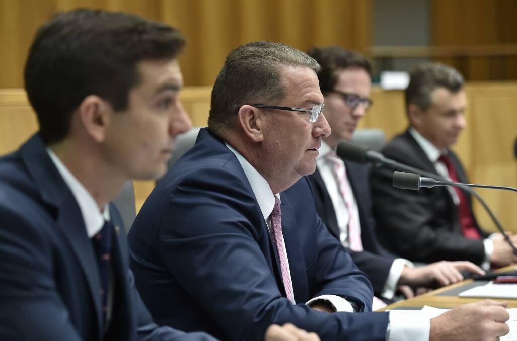 HARD WORD: Federal Member for Wright Scott Buchholz at last week’s public bank hearings. Photo: Supplied