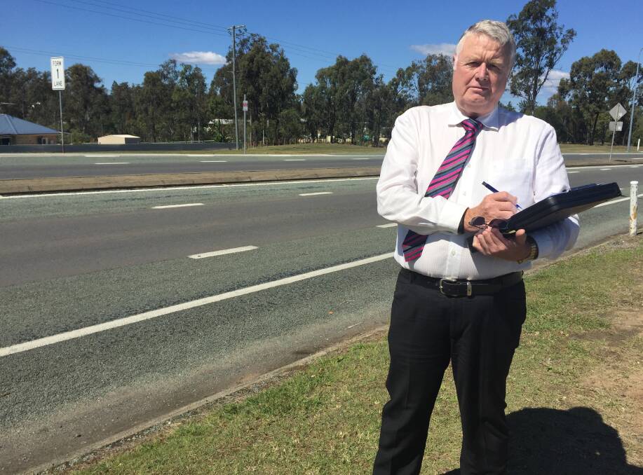 SIGN IT: Community advocate David Kenny is urging everyone to sign the e-petition calling on upgrades to the Mt Lindesay Highway. Photo: Christine Rossouw