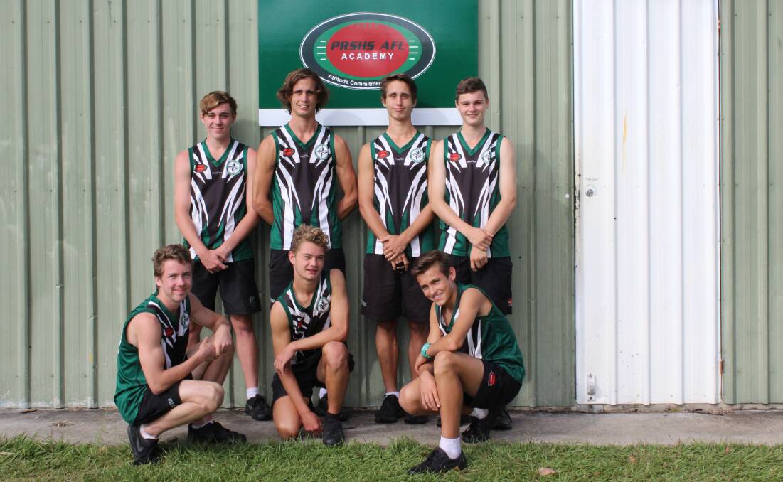 Under 15s Park Ridge High AFL Academy players Frederick Ashdown, Jack James, Lachlan James, Trent Fisher and Ethan Clements, Mitchell Fitzpatrick, Riley Greene have been selected to represent Met West at state school's titles later this year.