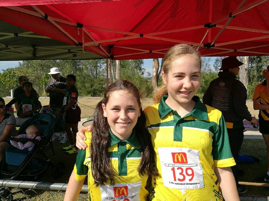 Mates: Erin Gallagher and Chloe Schmidt. Photo: Supplied