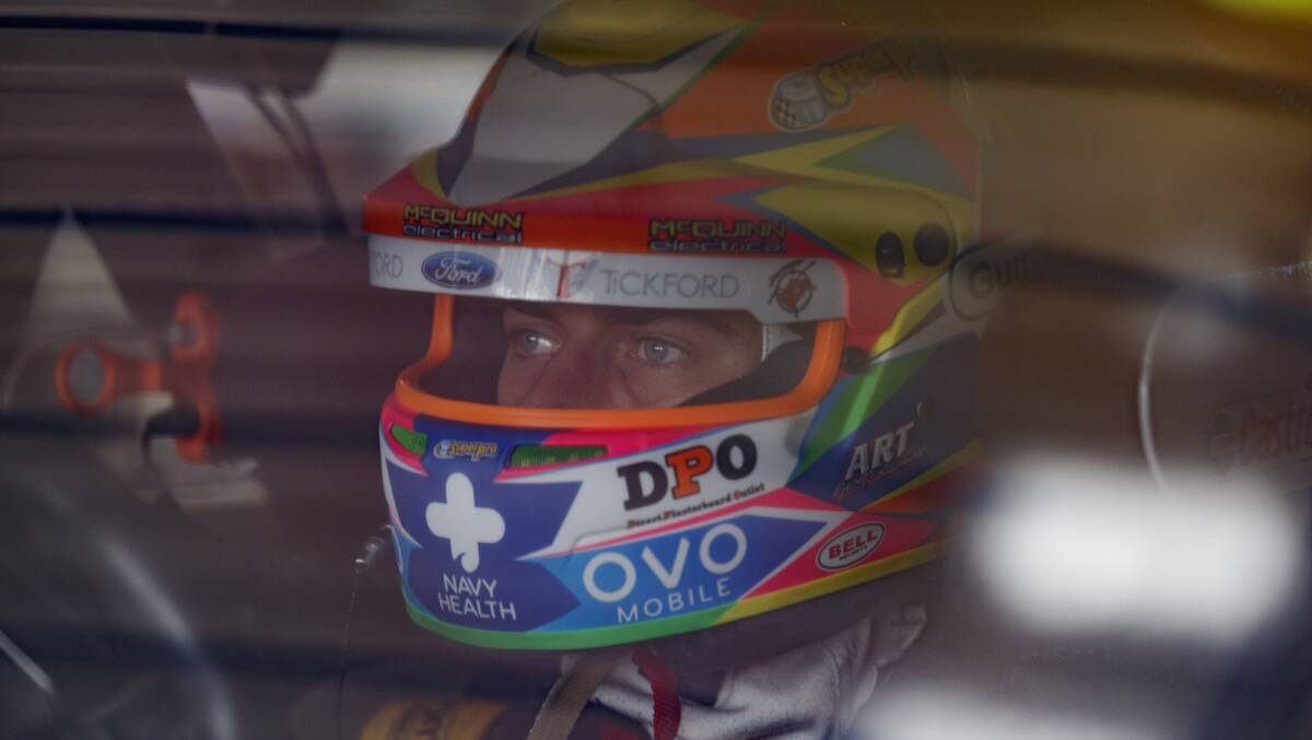 Focused: Chaz Mostert is a chance of a podium finish at two Gold Coast 600.