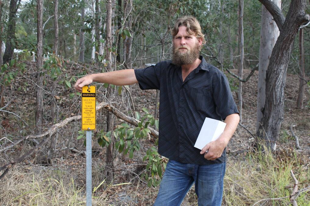RALLY TOGETHER: Jimboomba resident Chris Hoare says disgruntled national broadband network customers should rally together. Photo: Cheryl Goodenough