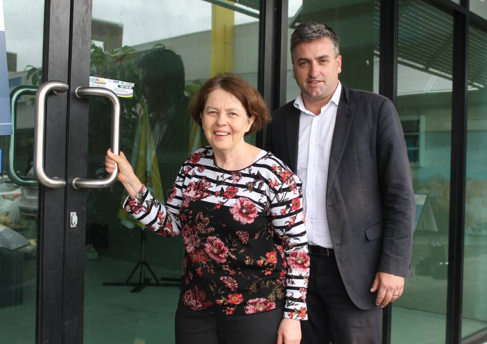 FAMILY SUPPORT: YFS chief executive officer Cath Bartolo is preparing to open up at Jimboomba after receiving government funding of $700,000. With her is Logan MP Linus Power. Photo: Cheryl Goodenough