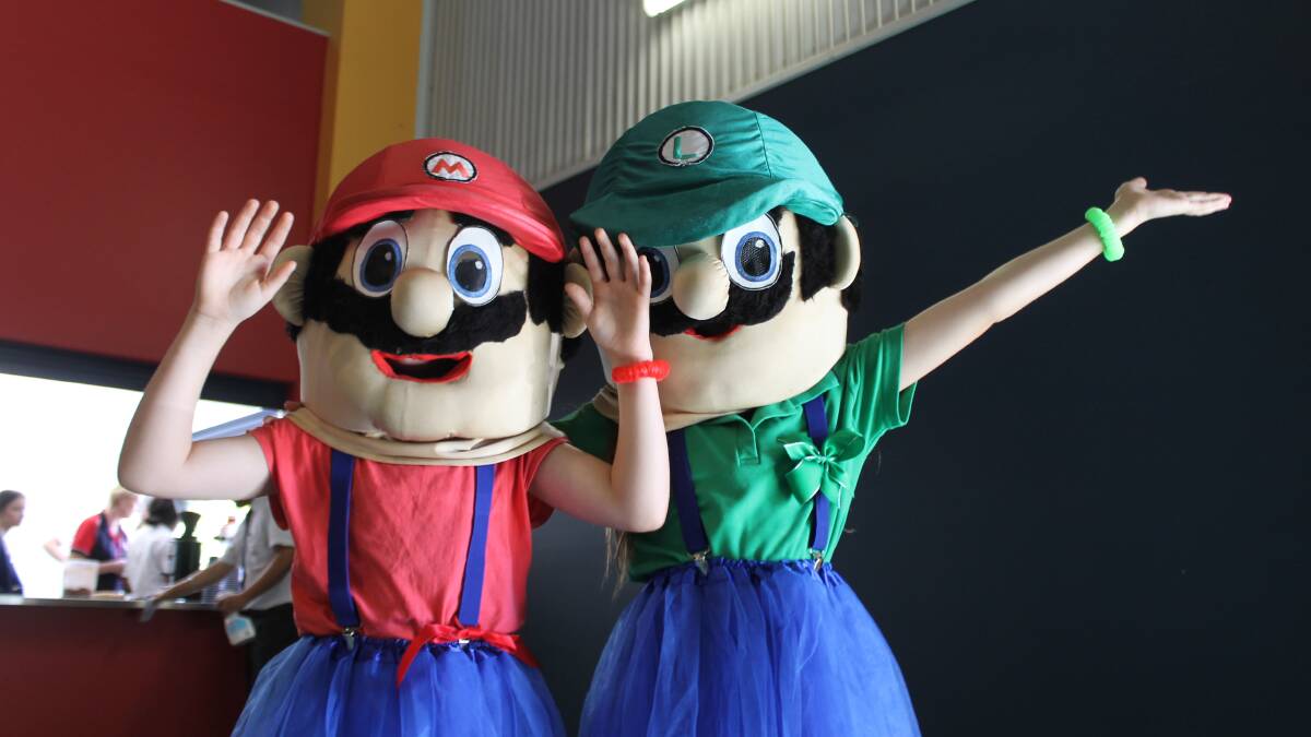 Year five students Alby Antelme and Giannah Purnell favourite characters for Book Week was Mario and Luigi.