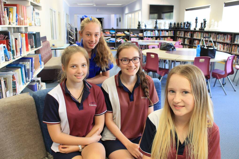 MAKING A DIFFERENCE: Year 9 students Kazmira Euler, Megan Gillespie, Lauren Whittaker and Jodie Hall organised the DanDaLion Diffability Challenge.