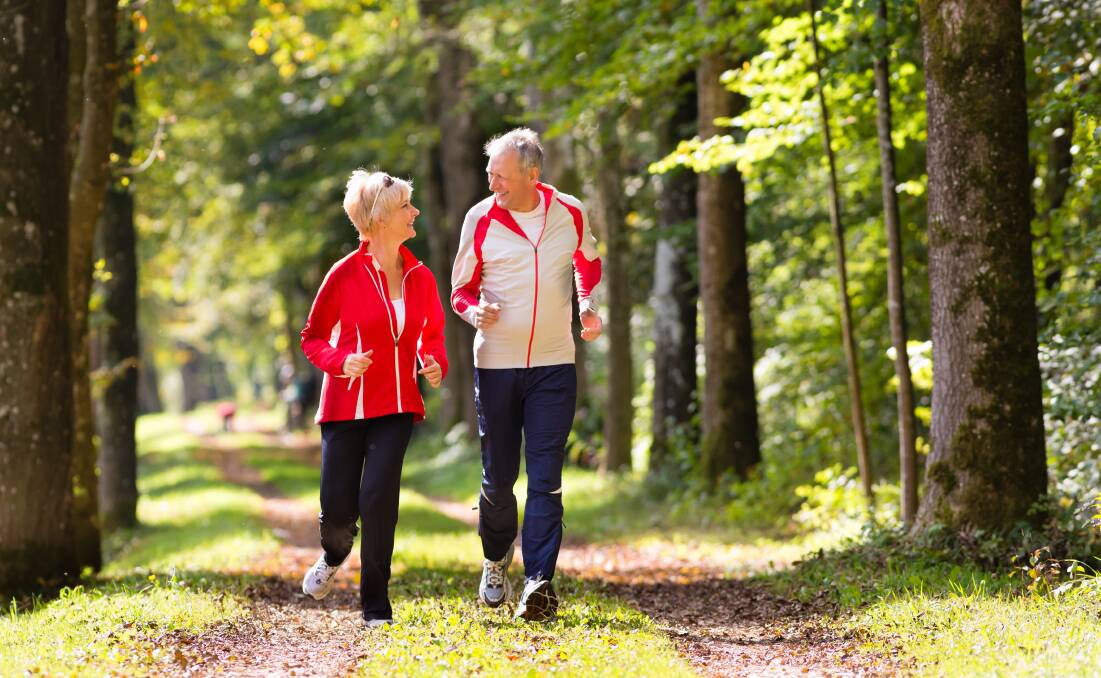 Watching your food intake and doing some type of exercise will help keep you healthier in your old age. Photo: Supplied