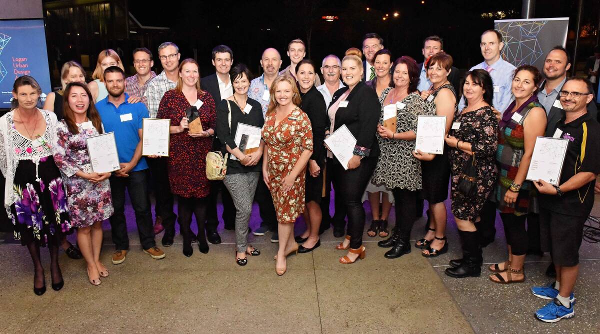 2016 WINNERS: Seven organisations – including the Beenleigh Artisan Distillery, Blueprint Architects, My Home and The River Estate, the Jimboomba Community Garden, McDonalds Underwood, Landini Associates and Extraction Artisan Coffee –  were awarded at the 2016 Logan Urban Design Awards. Photo: Submitted.