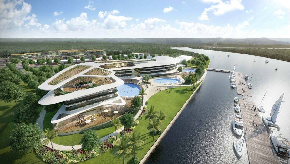 UPCOMING: The Lakes resort development will feature a five-star hotel, a convention centre, a restaurant and bar, sports facilities, a chapel, and moorings for yachts and powerboats.