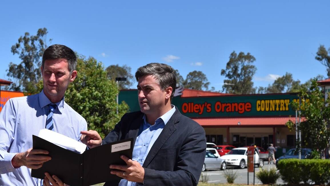 UPGRADE FUNDING: Minister for Main Roads, Road Safety and Ports Mark Bailey with Logan MP Linus Power. 