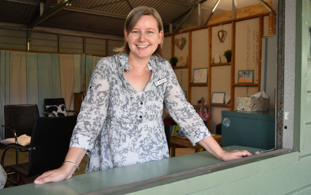 MEETING SPOT: Chaplain Marlo Bronzi said all families with children at the school could relax at the community hub which is called the Green Shed. Photo: Hannah Baker