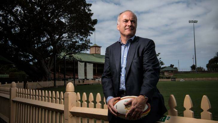 Sydney Rugby Union president David Begg, pictured at North Sydney Oval, is charged with forging a new path for grassroots rugby in Sydney. Photo: Wolter Peeters