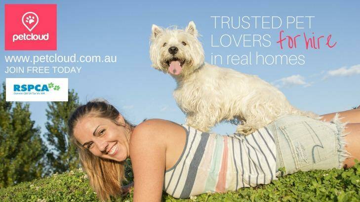 The online pet sitting service is the only one to have RSPCA endorsement. Photo: Supplied