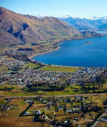 Aerial view of Wanaka, on New Zealand's South Island. Photo: iStock