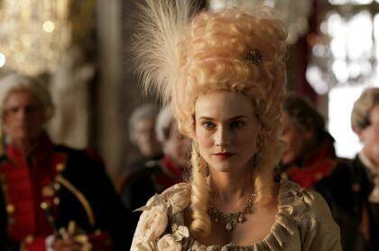 Diane Kruger as the pampered Marie Antoinette, teen-turned- rueful sophisticate.