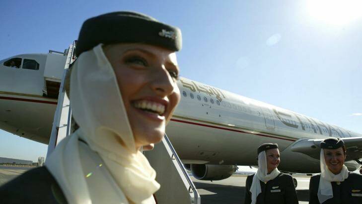 Etihad's multicultural flight team are friendly, professional and efficient.  Photo: Glenn Hunt