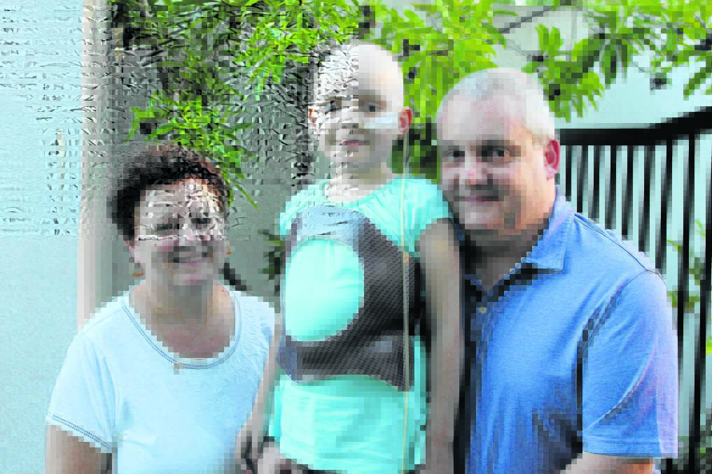 Nine-year-old Lucy Newman, with parents Julie and Roger, is the 2014 Jimboomba Relay For Life's Face of Relay.