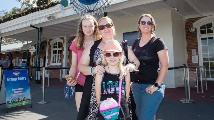Guests arrive at the Dreamworld reopening. Photo: Tammy Law