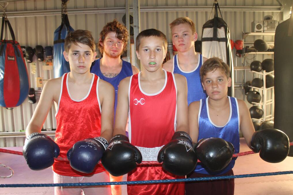 Beaudesert Boxing Club fighters Kyle Toohey, Shane Goodman, Aaron Creighton, Dylan Biggs and Kalab Gray will be on display at the Beaudesert Boxing Tournament on Saturday.