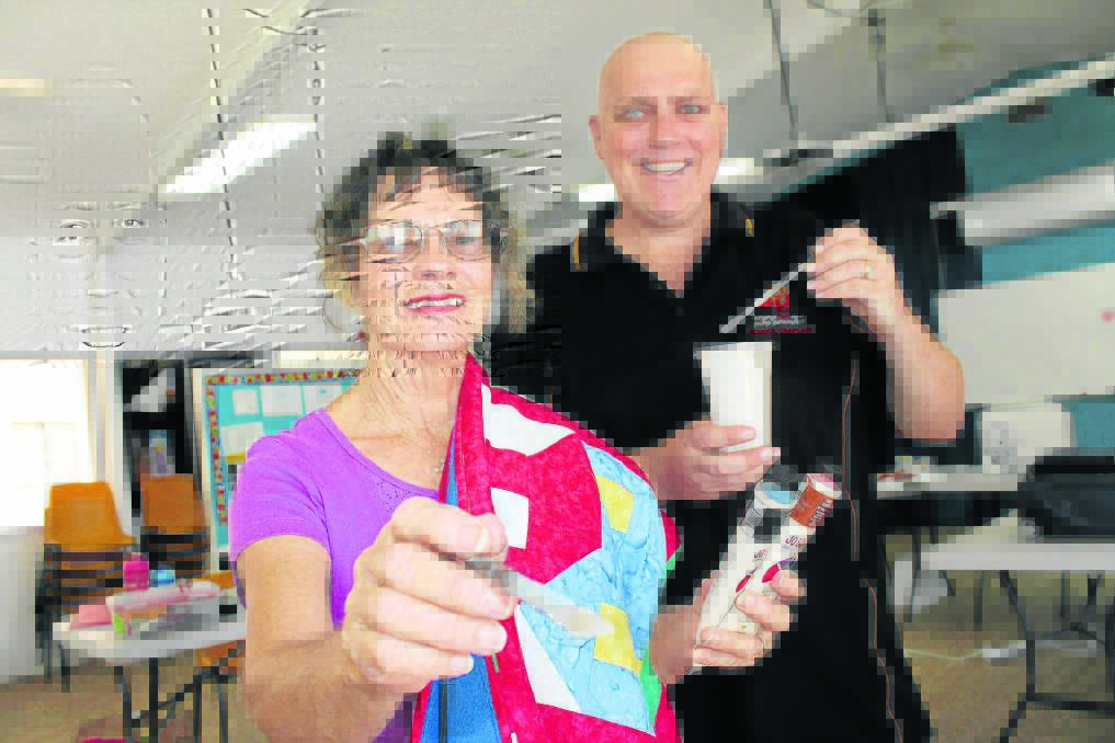 JC Family Church Art and Craft Festival organiser Colleen McDonald and school chaplain Jamie Sharp unleash their creative sides ahead of the April 26 event.
