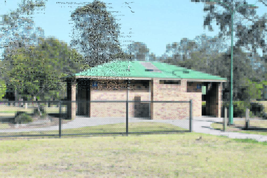 The toilet block in Rotary Park where a boy pricked himself with a needle last weekend.
