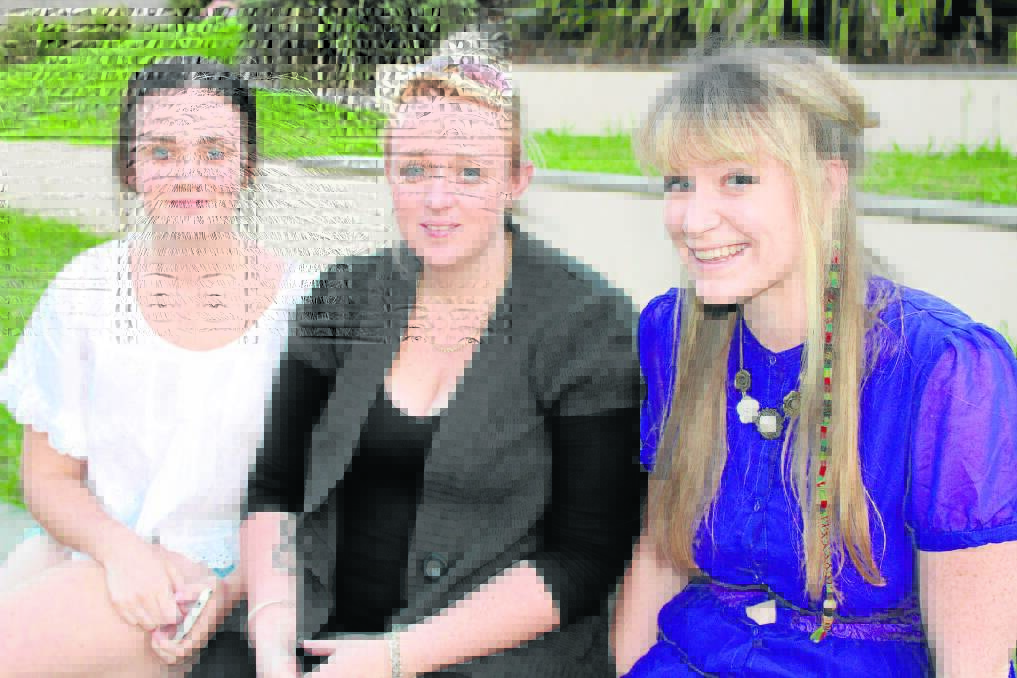 Sheneyre, 16, and Melissa Harris of Beaudesert attended the Youth Week concert to see Jade McMahon of Jimboomba perform.