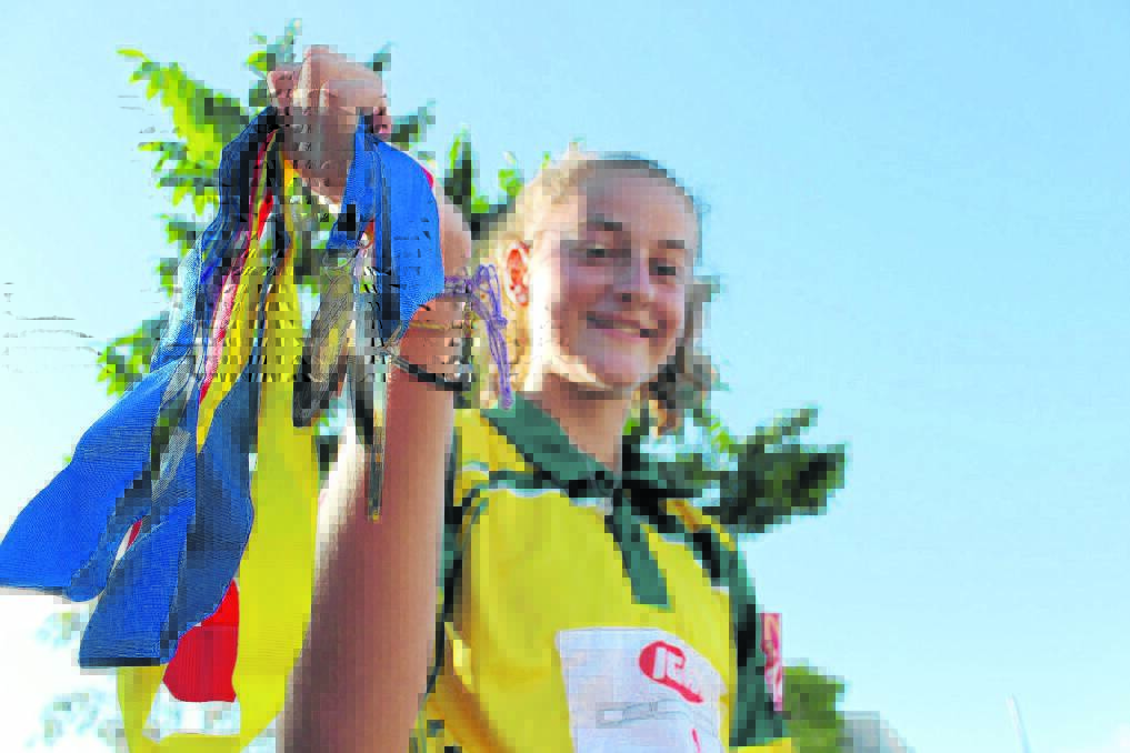 Camryn Newton-Smith cleaned up at the state championships, with two gold medals, a silver and a bronze.