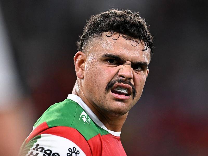 There's a swear jar at South Sydney following Latrell Mitchell's X-rated outburst. (Dave Hunt/AAP PHOTOS)