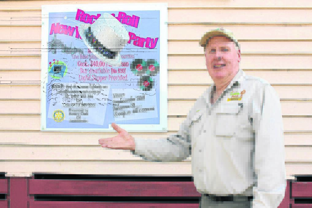 Jimboomba Rotarian John Weir is planning for the club's Rock 'n' Roll New Year s Eve party.