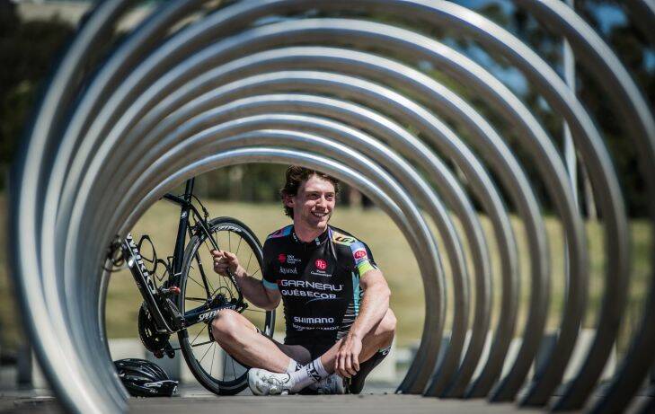 Canberra cyclist Michael Rice (of Ainslie)  has signed a contract to ride in the United States for a year. Phoot Karleen Minney. Photo: Karleen Minney