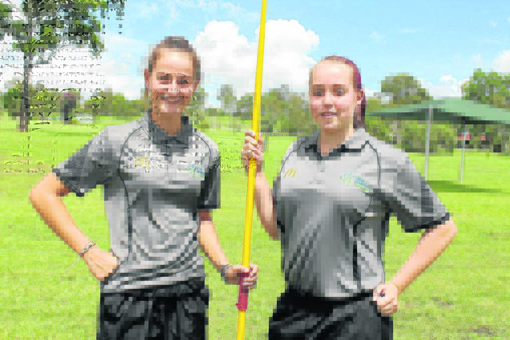 Athletes Camryn Newton-Smith and Emily Schonfisch are set to compete in New Zealand as part of Little Athletics  
Queensland's 2015 development tour team.