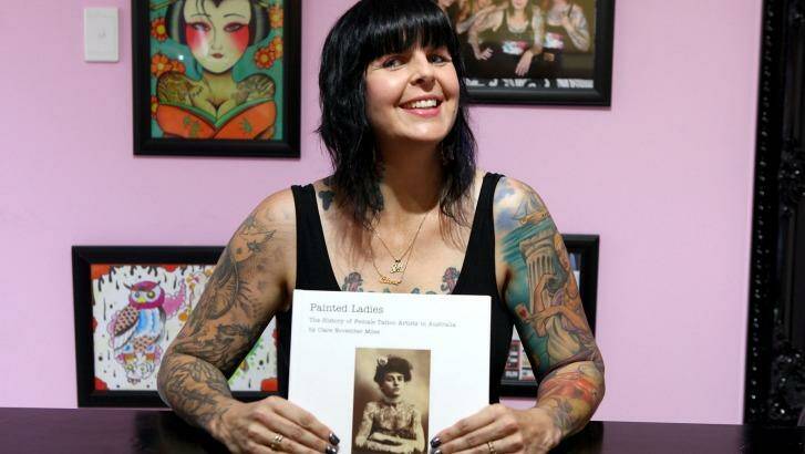Clare Miles has written a book about female tattoo artists in Australia. Photo: Michelle Smith
