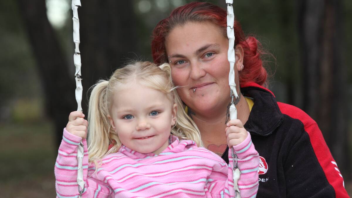South Maclean mother Narelle Lewis, pictured with daughter Kodie Lewis, 3, is in favour of the vaccination legislation.