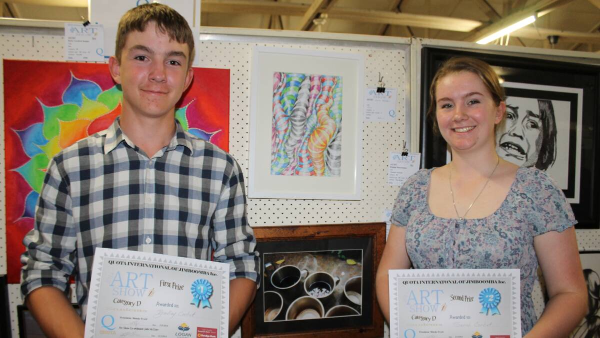 Siblings Bradley Corbet, 14, and Sarah Corbet, 17, were awarded first and second place respectively in the student category.