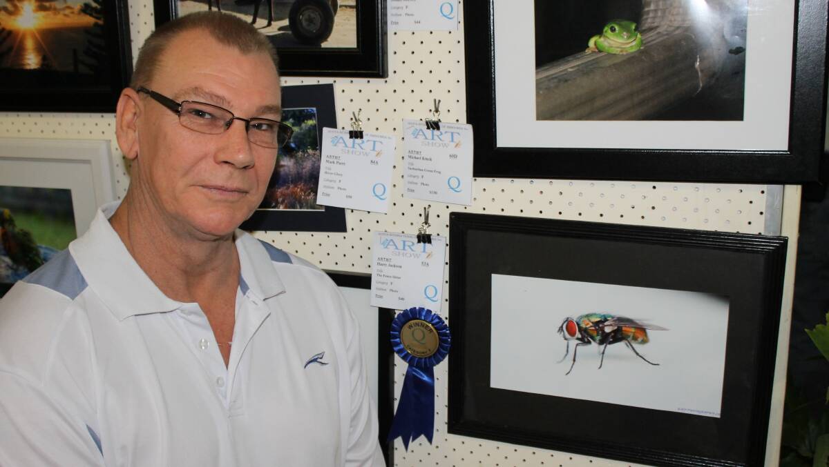 Harry Jackson won first prize in the photography category for his macro work, The Fence Sitter. 