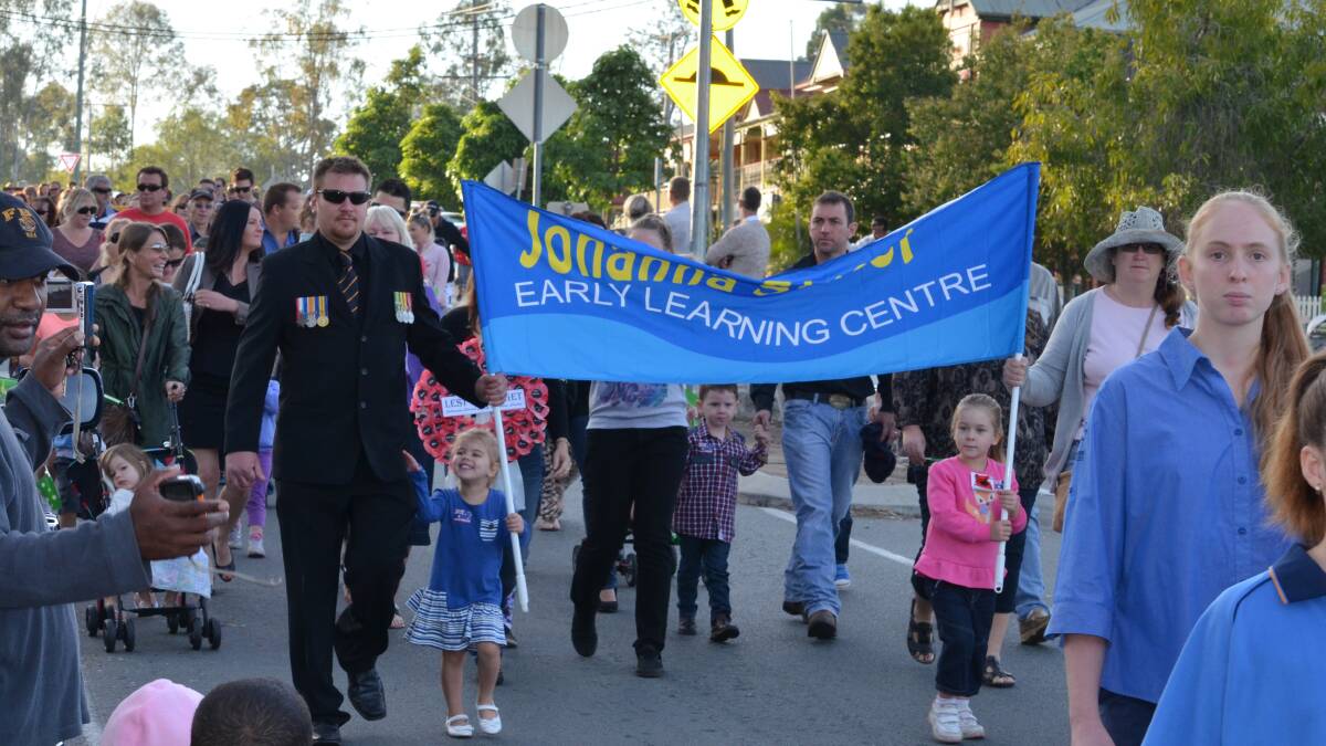 Johanna Street Early Learning Centre members march.