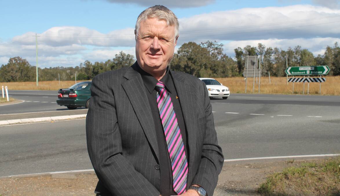 Logan Country Safe City Group president David Kenny is pleased $5 million will be spent improving driver safety at the intersection of Camp Cable Road and the Mt Lindesay Highway.