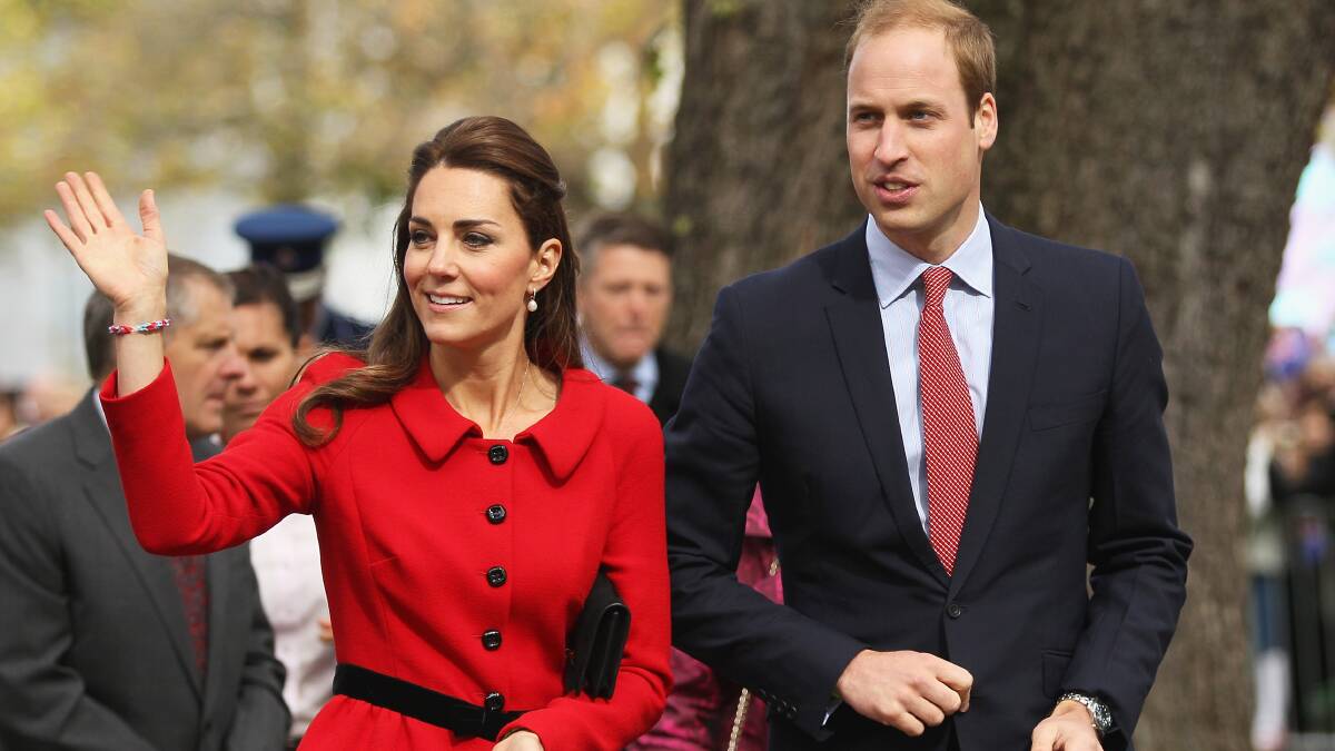 William and Kate in New Zealand on Monday.  The royal couple will meet the people of Brisbane in a walk at Southbank on Saturday. Photo by Joseph Johnson/Getty Images