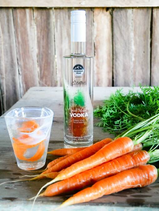 Vodka, lime and soda...with a dash of carrot?