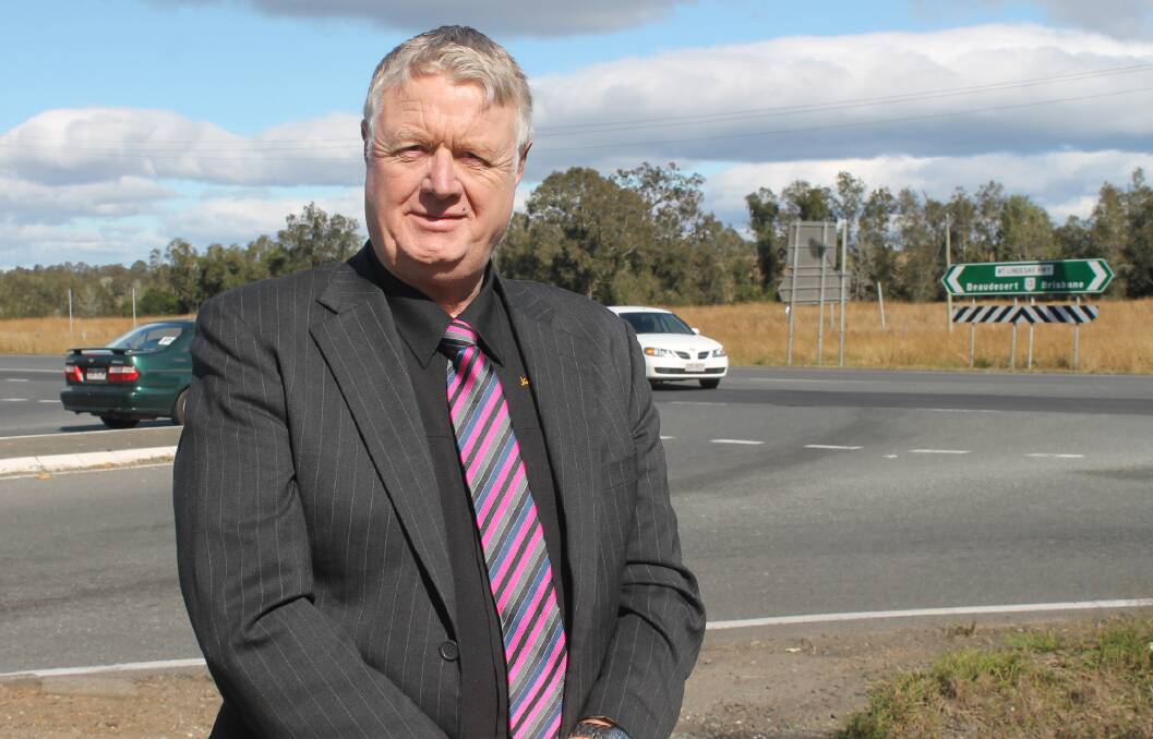 HIGHWAY PETITION: Logan Country Safe City chairman David Kenny on the Mount Lindesay Highway.