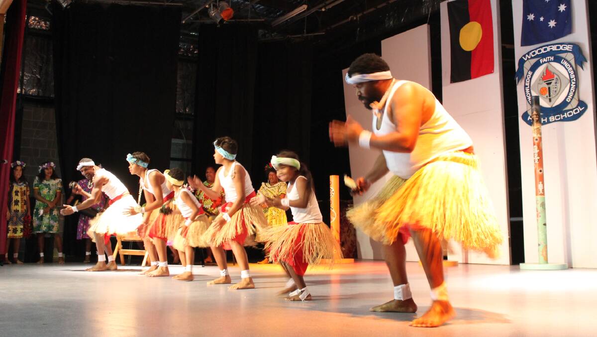 FIRED UP: Tana Fire Torres Strait Islander dance group. Photo: Michael Burge