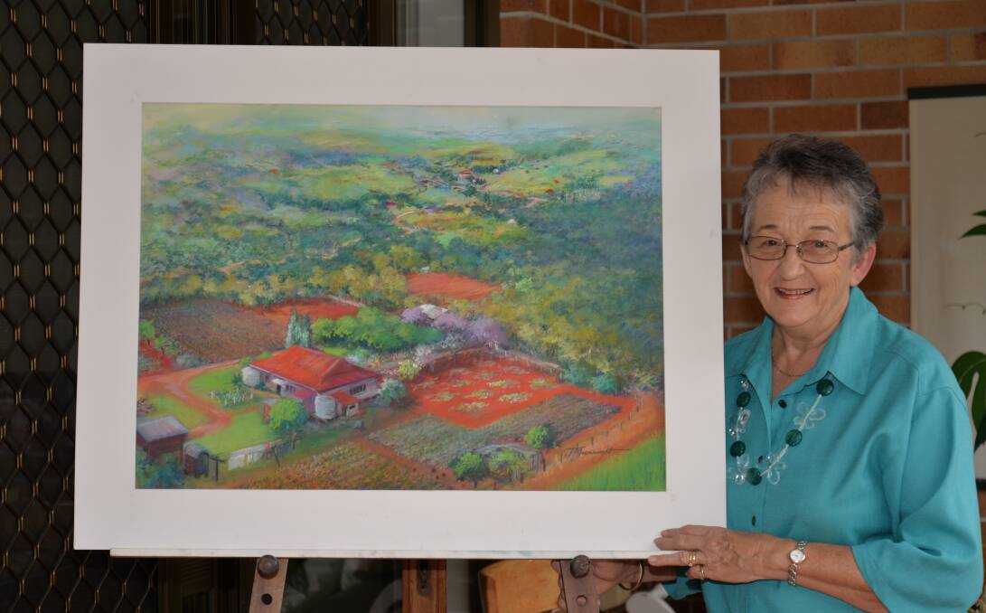 CREATIVE JOURNEY: Bethania artist Joan Macnaught will share how she developed an exhibition – Recollections from my childhood – currently on show at Logan Art Gallery. Photo: Supplied