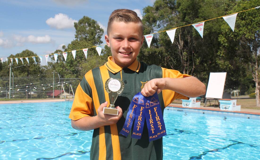 Ryan Sutcliffe broke four Pacific District records and was awarded the 10-years age champion. Photo: Georgina Bayly