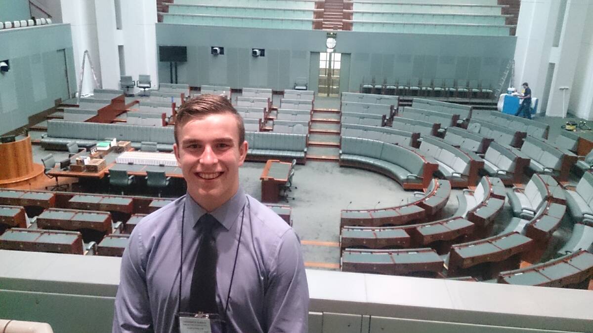 William Glass headed to Canberra for the science forum. Photo: Supplied