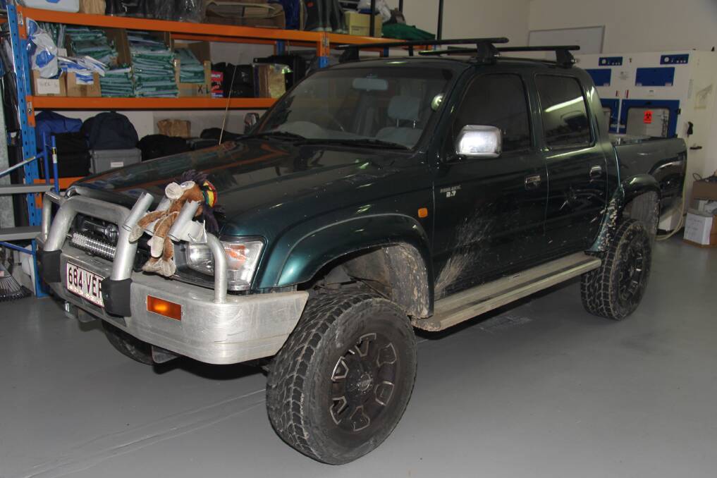 Police are appealing for anyone who may have seen a dark green 1999 Toyota Hilux utility with Queensland registration 684 VEP (pictured) somewhere in the vicinity of Bega Road, Eurora Street and Mudgee Street on the evening of January 24 to please contact Crime Stoppers. PHOTO: Supplied